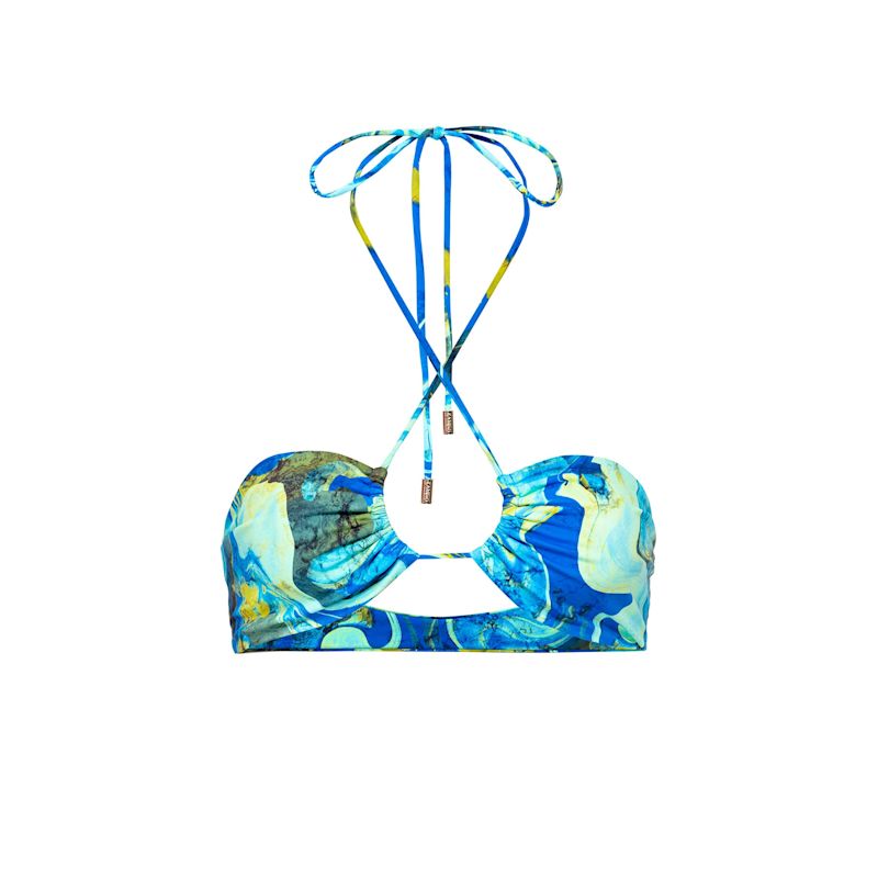 Skye Bandeau Bikini Top Kamari Swim Wolf Badger