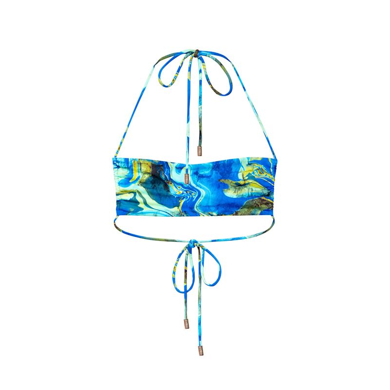 Skye Scoop Bikini Top Kamari Swim Wolf Badger