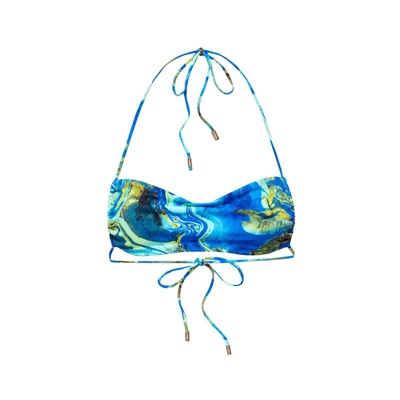 Skye Scoop Bikini Top Kamari Swim Wolf Badger