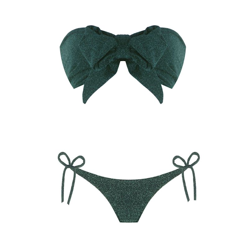 Sun Sparkle Green Bikini Set Nur Karaata Wolf Badger