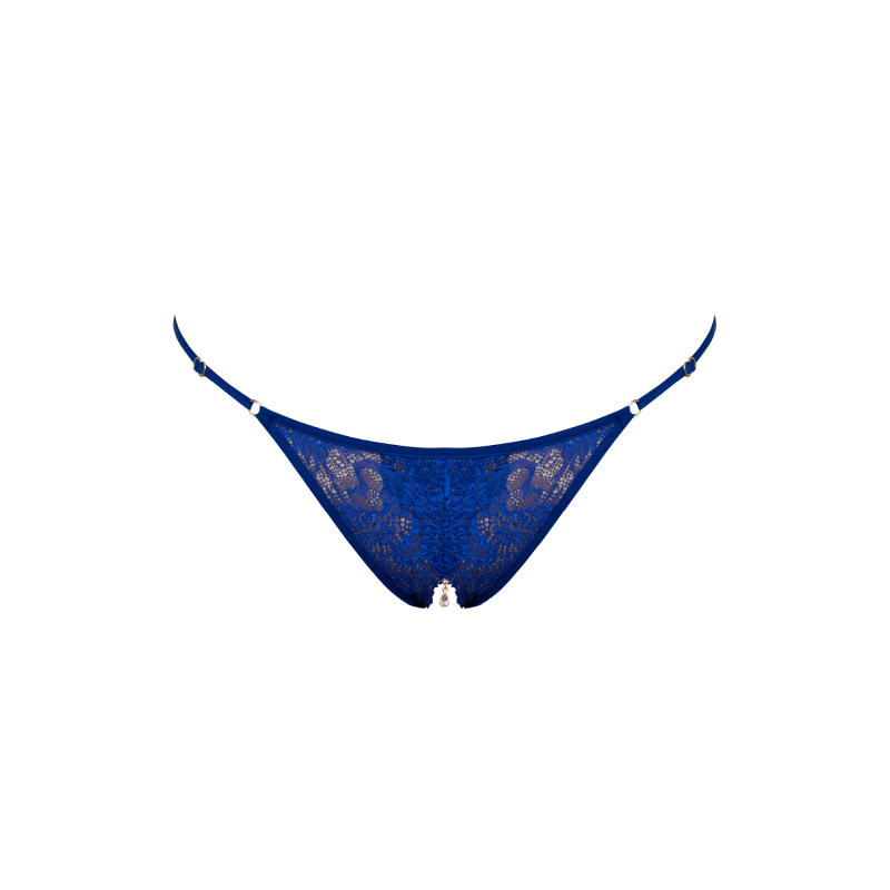 Pamela Ouvert G String Royal Blue Bonbon Lingerie Wolf Badger
