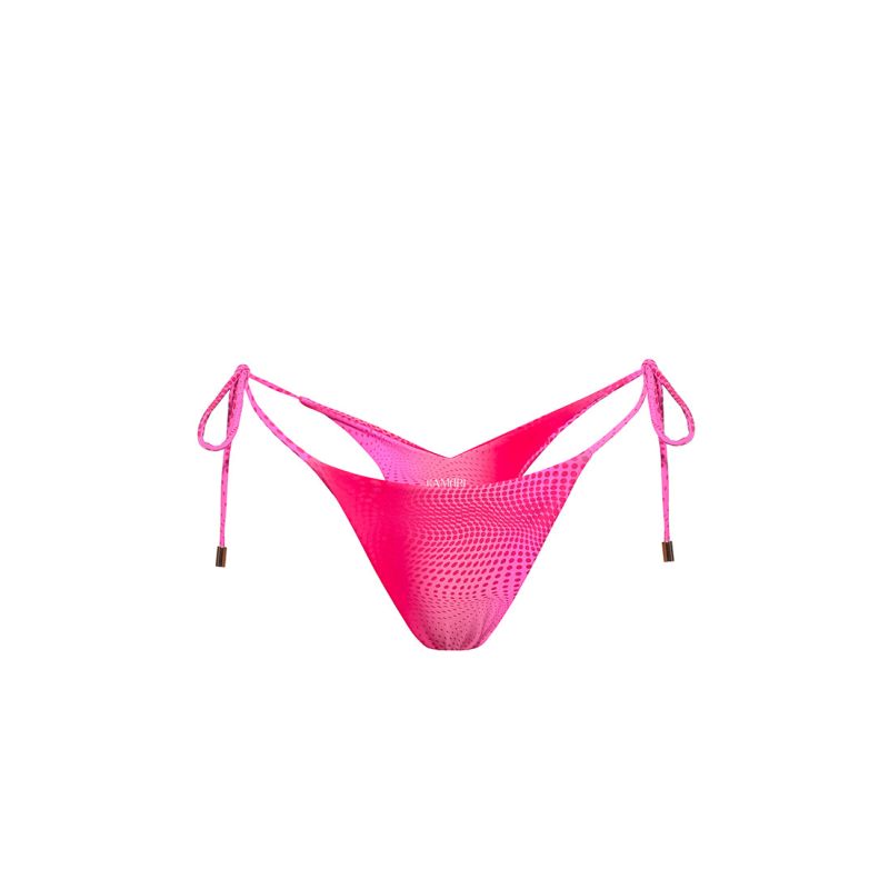 Berry Tie Scrunched Bikini Bottom Kamari Swim Wolf Badger