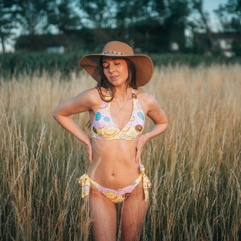 Bite Sized Halter Neck Bikini Top Aloha From Deer Wolf Badger