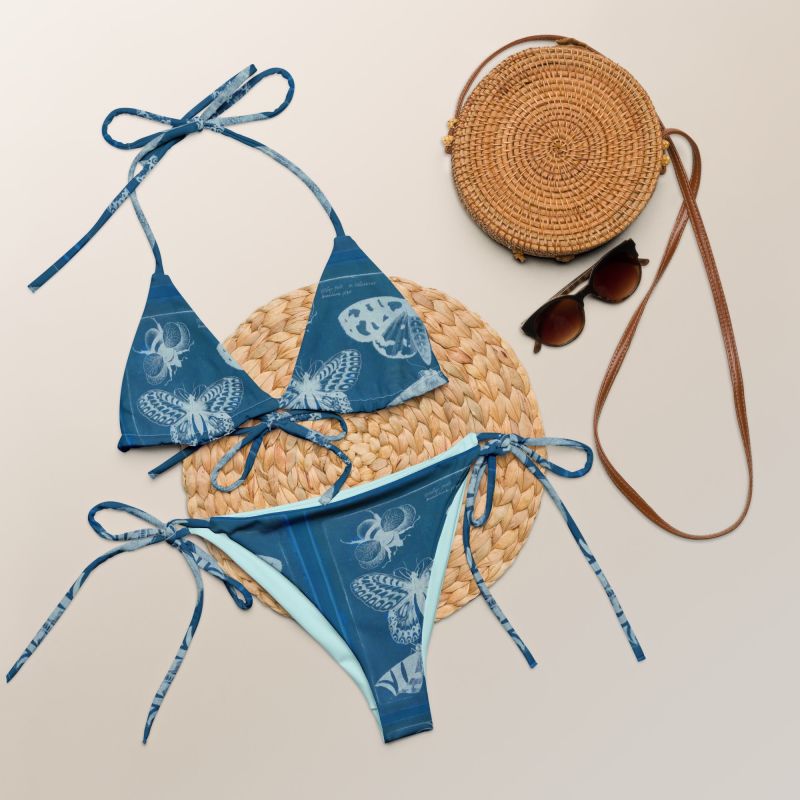 Butterflies Bees Print Recycled String Bikini Formula S7 Wolf