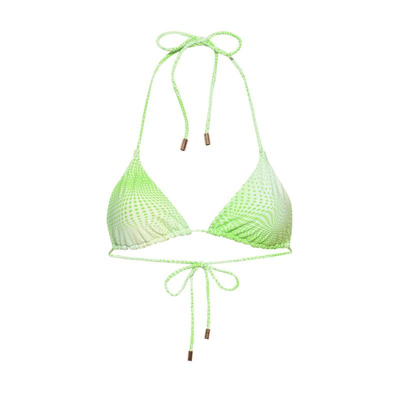 Clover Triangle Bikini Top Kamari Swim Wolf Badger
