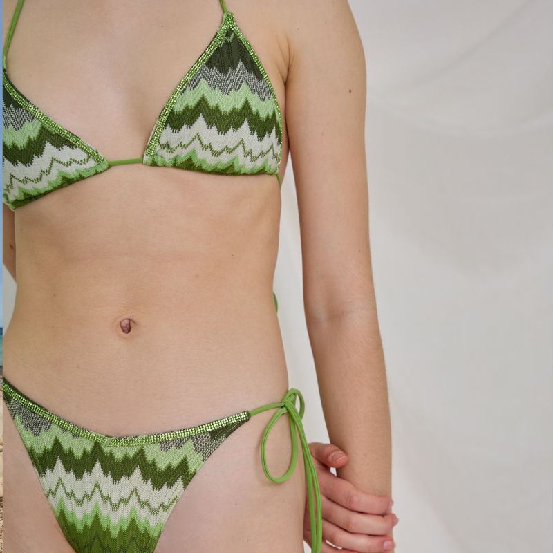 Coastal Forests Triangle Broderie Bikini Aulala Paris Wolf Badger