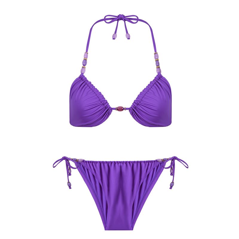 Diana Reversible Triangle Top Purple Bikini Ayje Wolf Badger