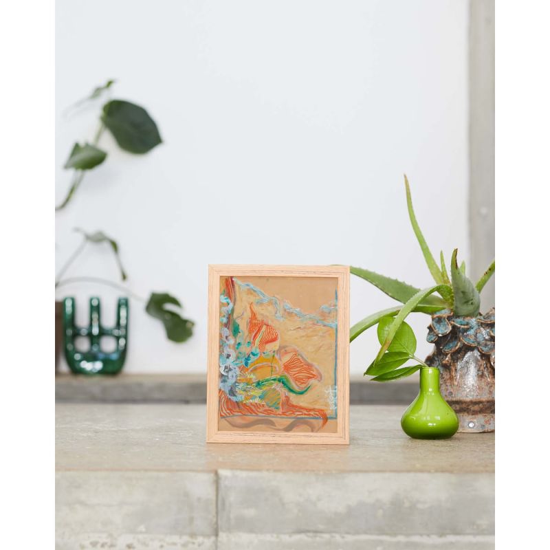 Effervescent Foliage By MET Giclée Fine Art Print Sand Blue Nude