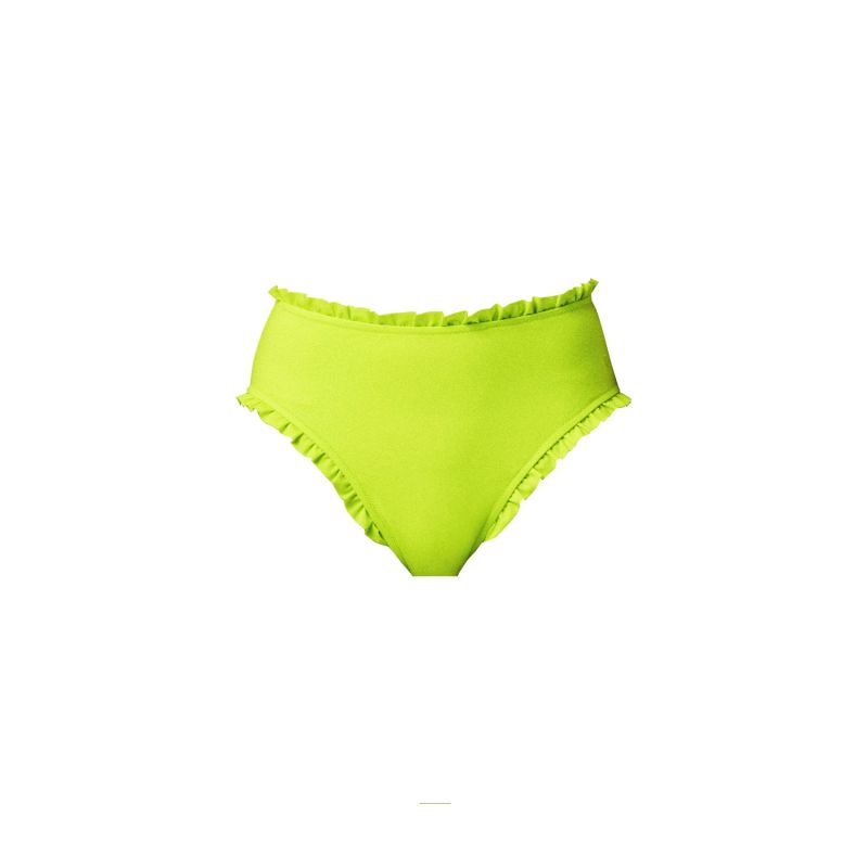 Como Bikini Bottoms In Neon Lime Charlott Vasberg Wolf Badger