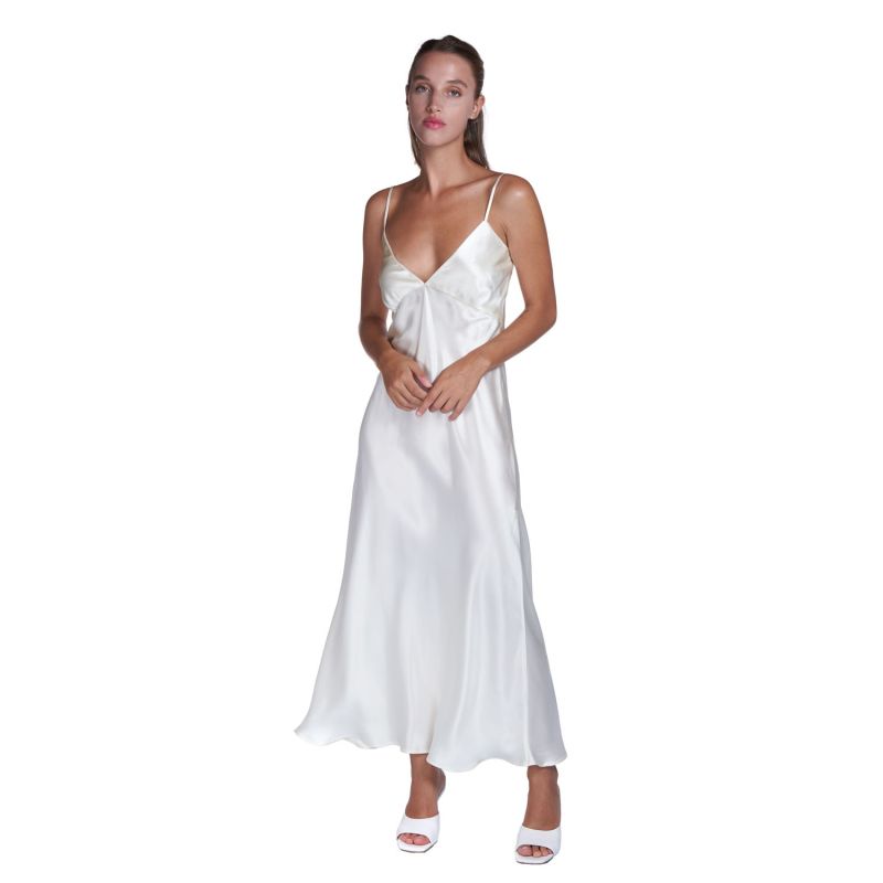 Silk Satin Lingerie Slip Sofia Tsereteli Wolf Badger