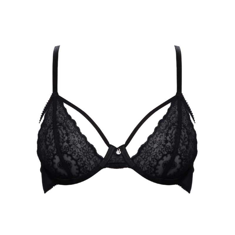 Luna Ouvert Bra BonBon Lingerie Wolf Badger
