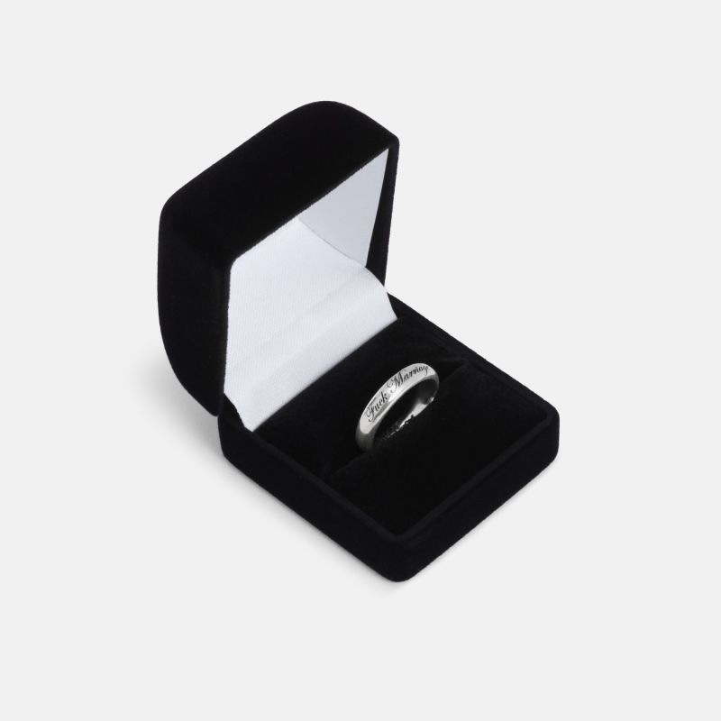 Fuck Marriage Silver Ring Wild Sons Wolf Badger