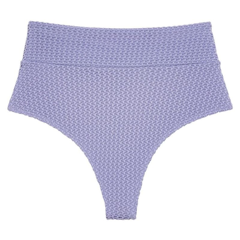 Lavender Crochet Added Coverage High Rise Bikini Bottom Montce Swim