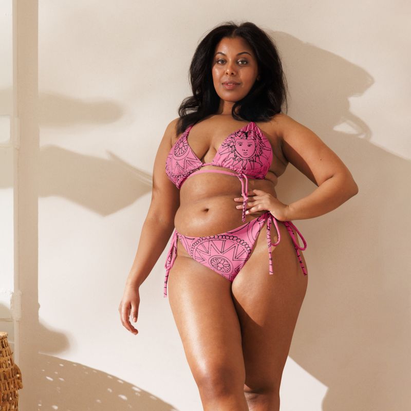 Medusa S Sea Medallion Recycled Pink String Bikini Formula S7 Wolf
