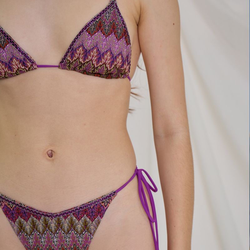 Nocturnal Sky Triangle Broderie Bikini Aulala Paris Wolf Badger