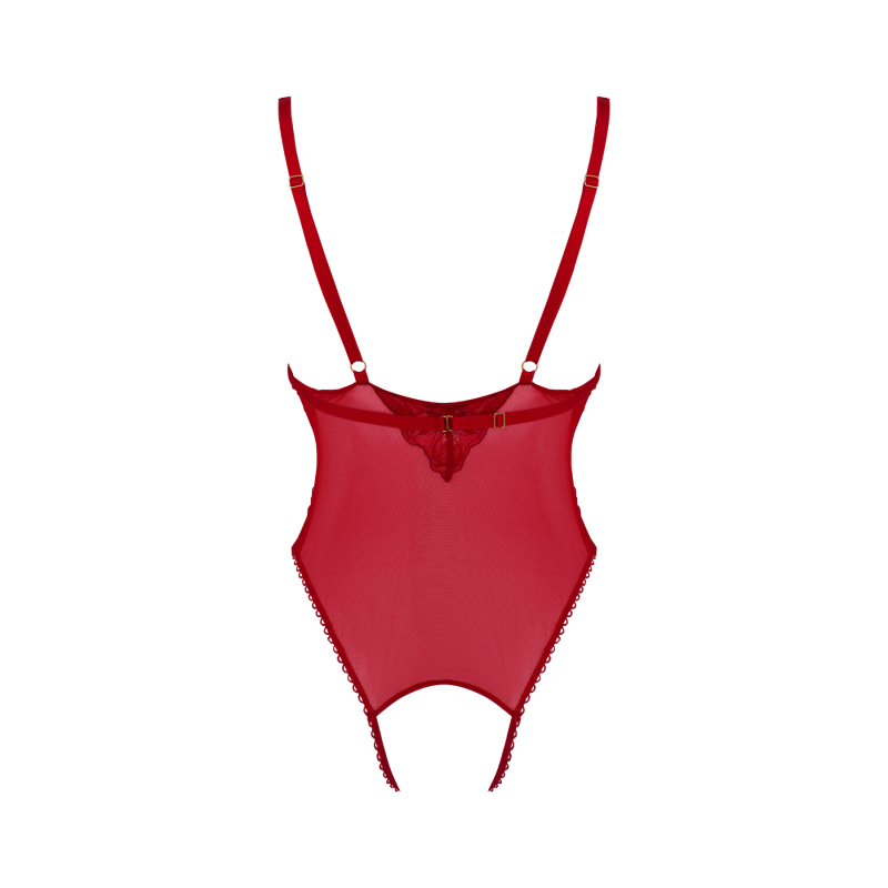 Glory Ouvert Bodysuit Bonbon Lingerie Wolf Badger