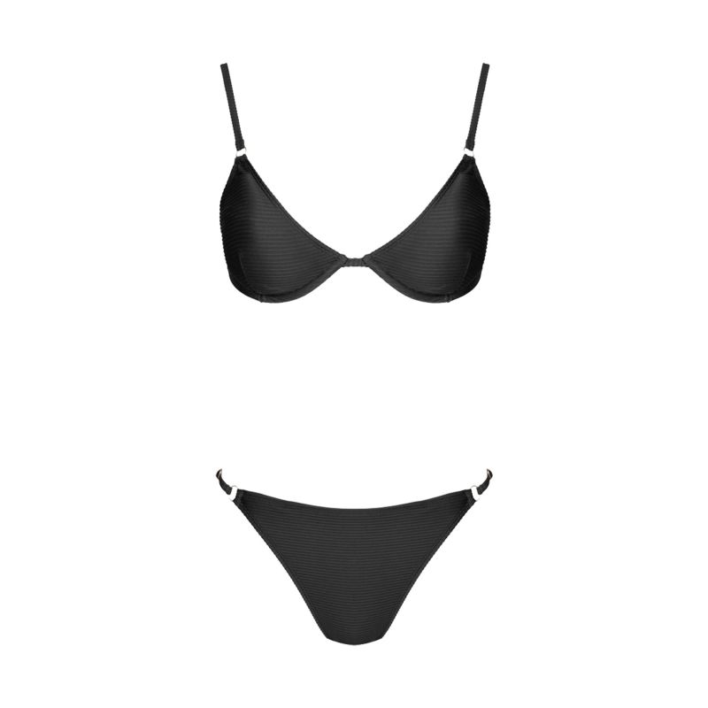 Raven Underwire String Bikini Movom Wolf Badger
