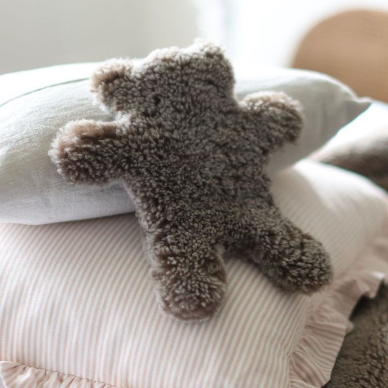 Sheepskin Hot Water Bottle Cover Flat Eric Jr Swedish Taupe Owen Barry Wolf Badger