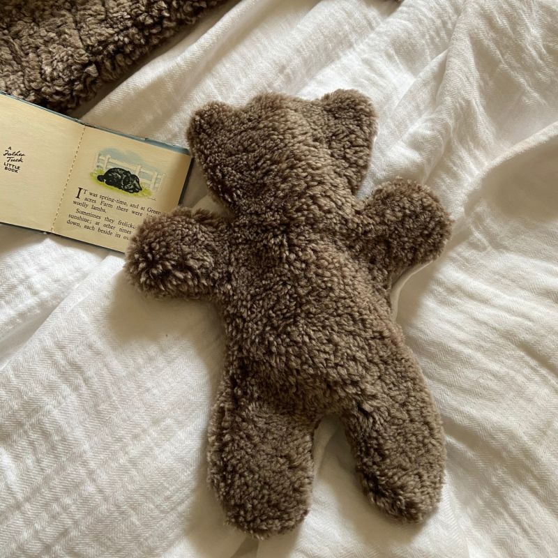 Sheepskin Hot Water Bottle Cover Flat Eric Swedish Taupe Owen Barry Wolf Badger