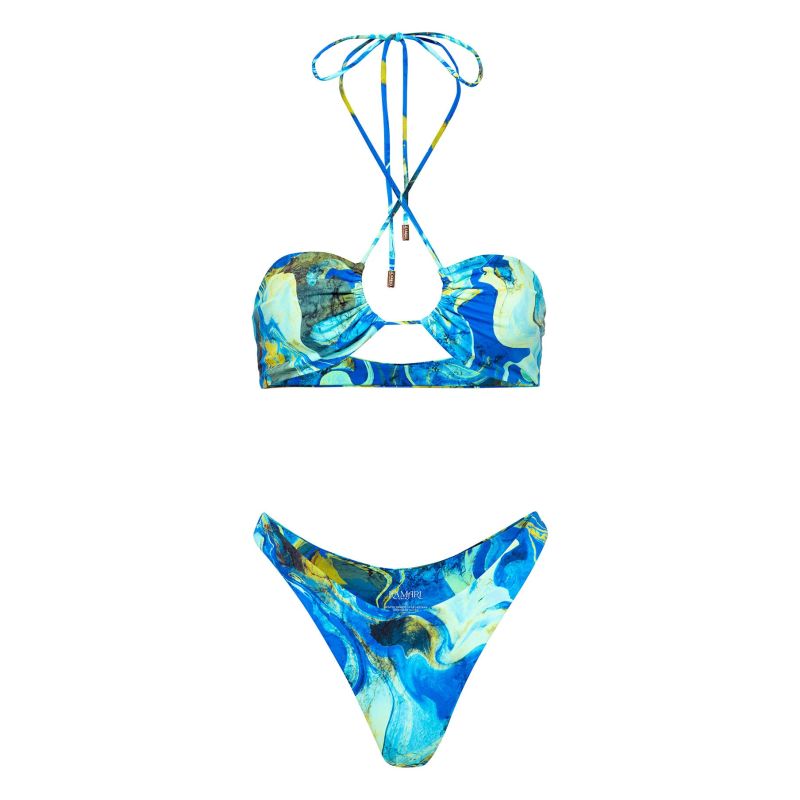 Skye Bandeau Bikini Top Kamari Swim Wolf Badger