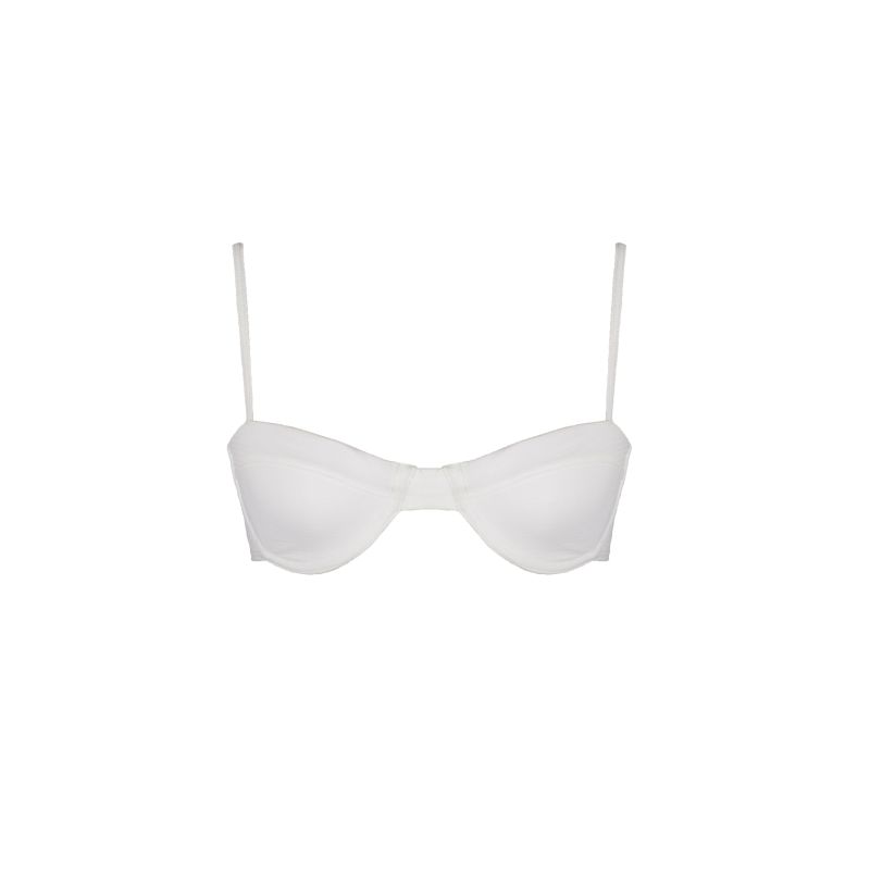 Solstice Bikini Top Optic White MERIDIAN SWIMWEAR Wolf Badger