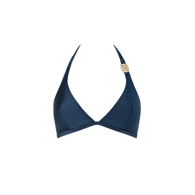 Siren Smoke Grey Triangle Bikini Top BonBon Lingerie Wolf Badger