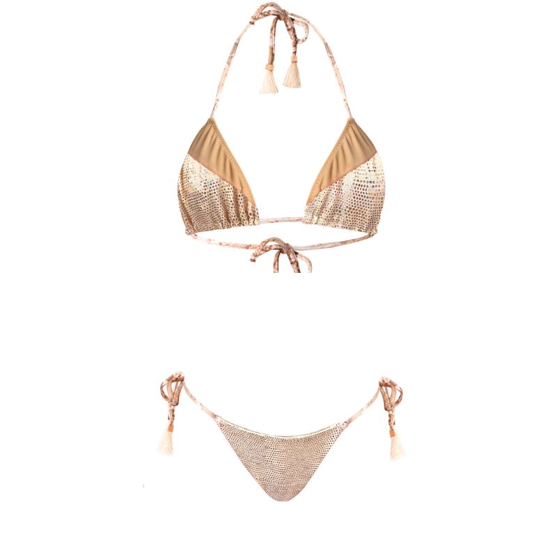 Vanilla Gold Metallic Bikini Bottom Gisele Madagascar Elin Ritter