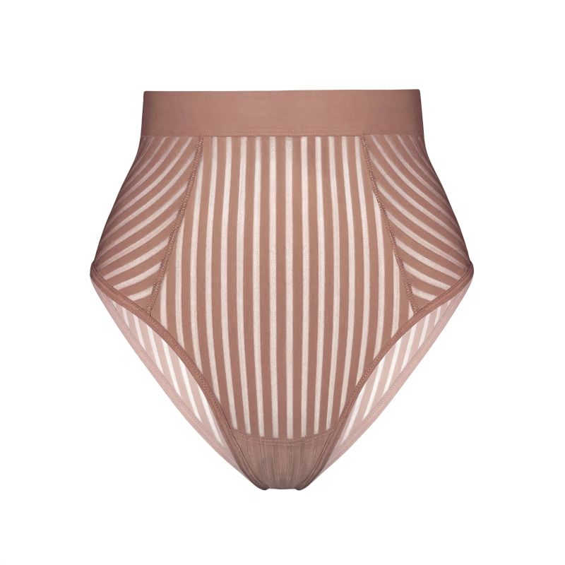Vertigo Hi Waisted Brief Mushroom Monique Morin Lingerie Wolf Badger