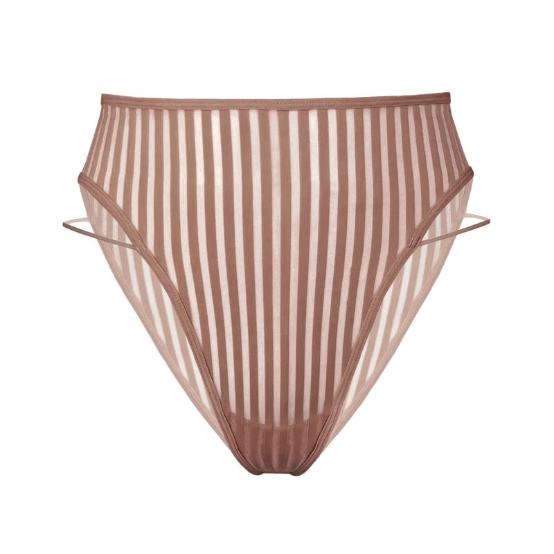 Vertigo High Leg Panty Mushroom Monique Morin Lingerie Wolf Badger