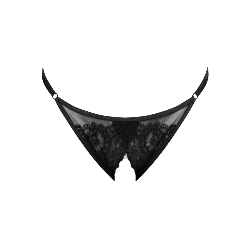 Luna Ouvert G String BonBon Lingerie Wolf Badger