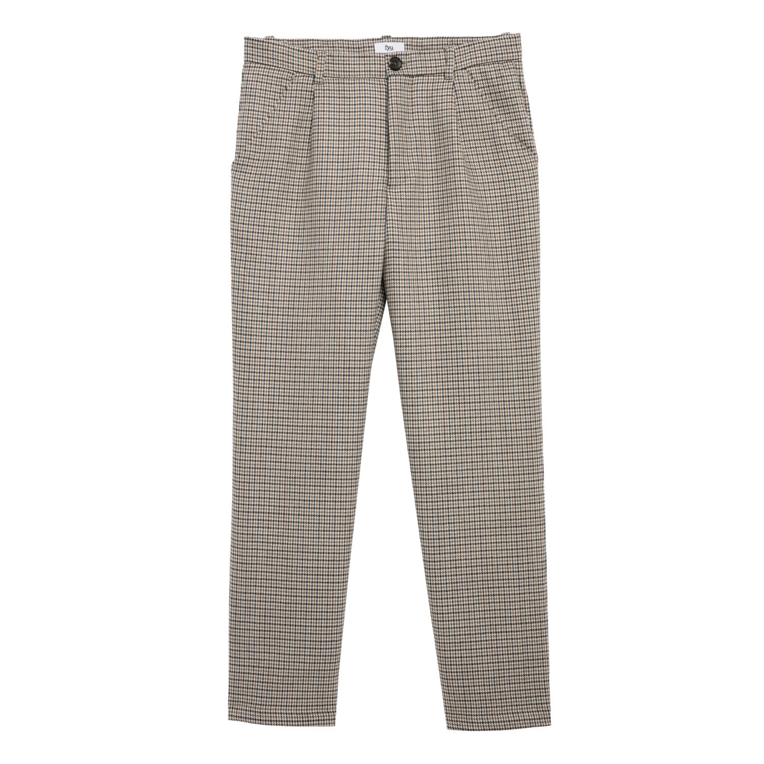 Men’s Neutrals Jump Houndstooth Trouser Medium Fyu Paris