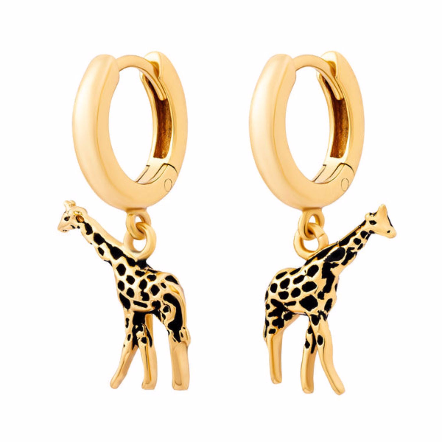 Women’s Giraffe Huggie Earrings Gold Cartilage Cartel