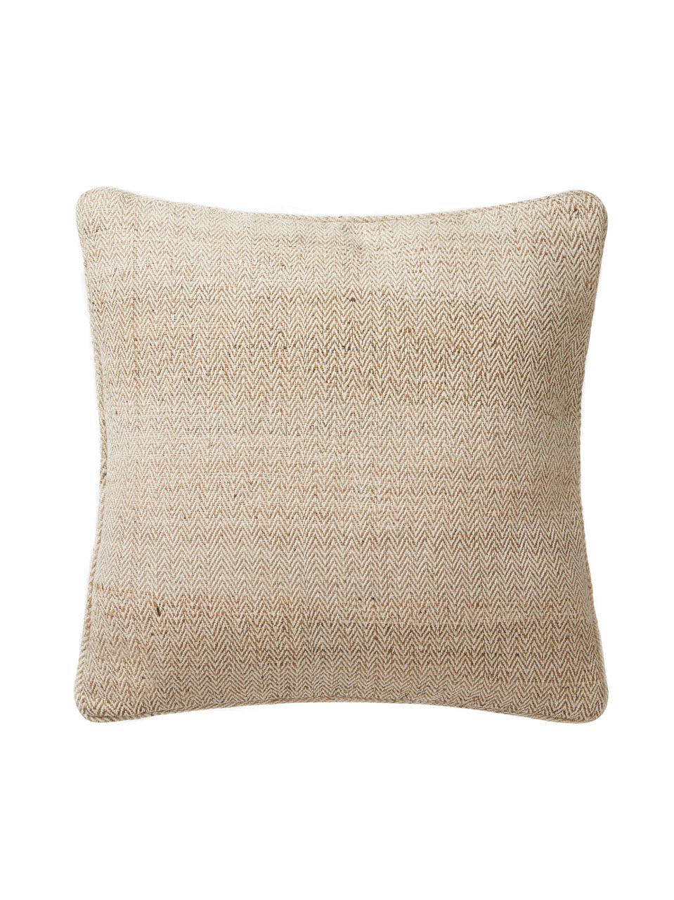 Neutrals Herringbone Nettle Cushion One Size Fameed Khalique Ltd