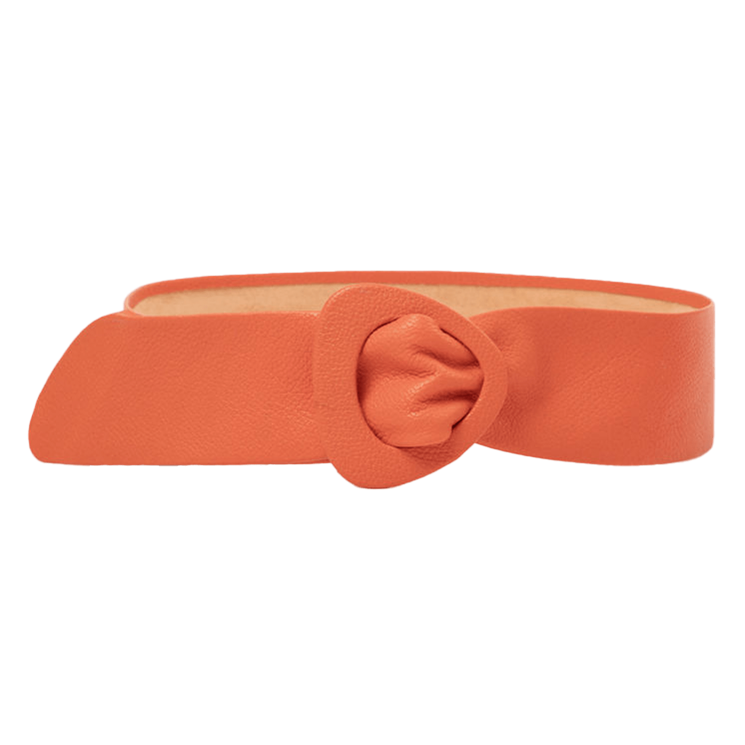 Women’s Yellow / Orange Wide Triangle Buckle Belt - Orange One Size Beltbe