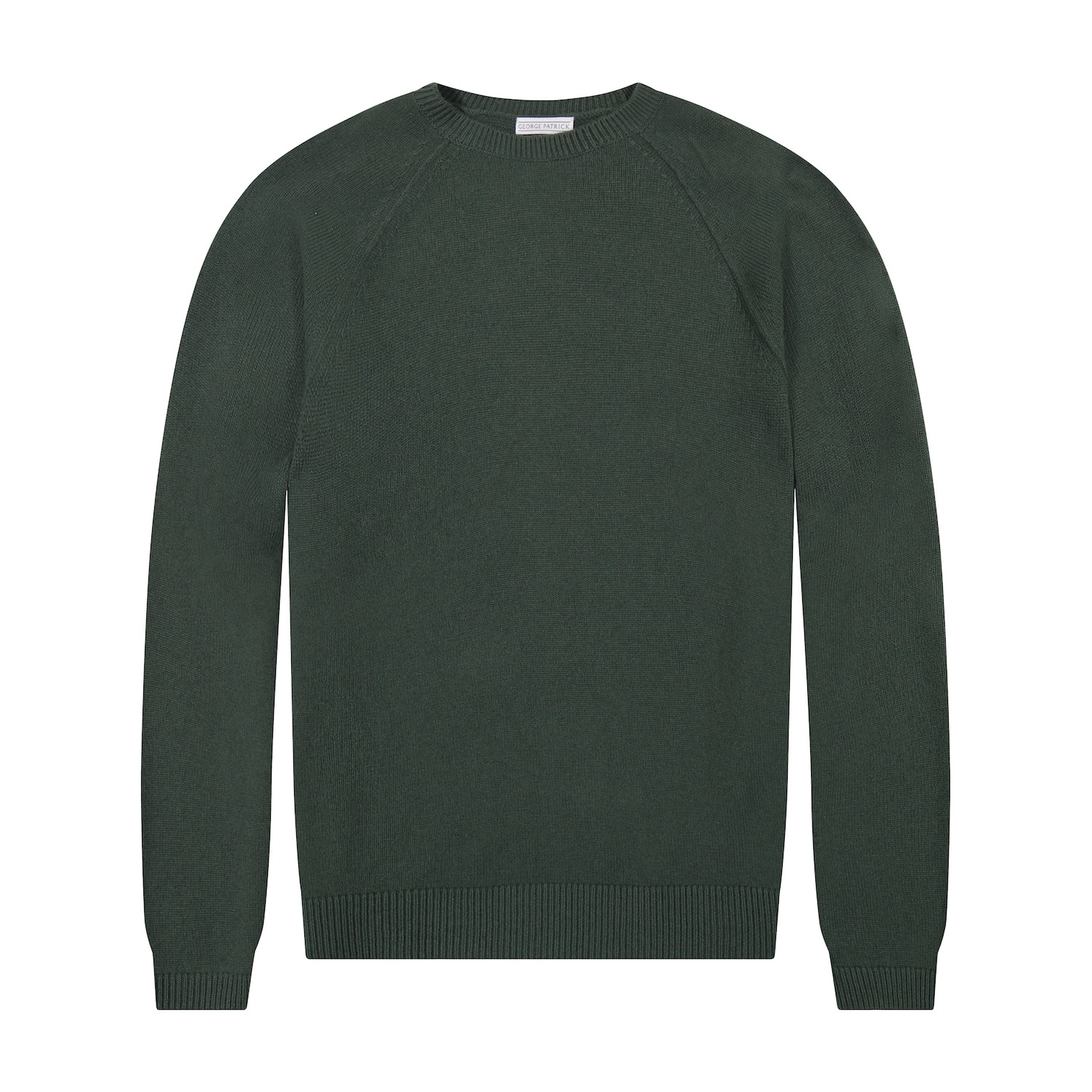 Men’s Green Kale Merino Wool Sweater Small George Patrick