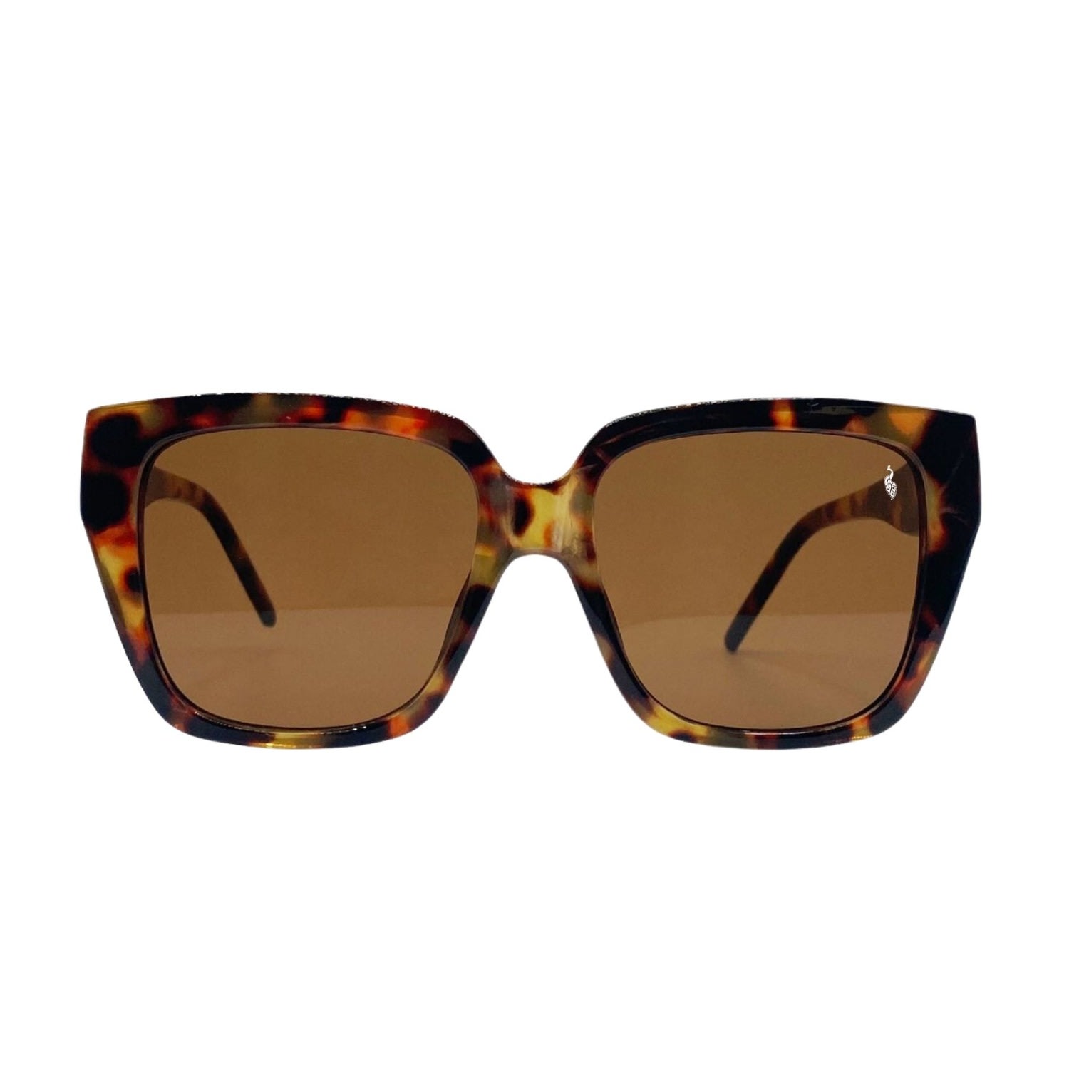 Women’s Neutrals The Burford Oversized Sunglasses Tortoiseshell One Size Hortons England