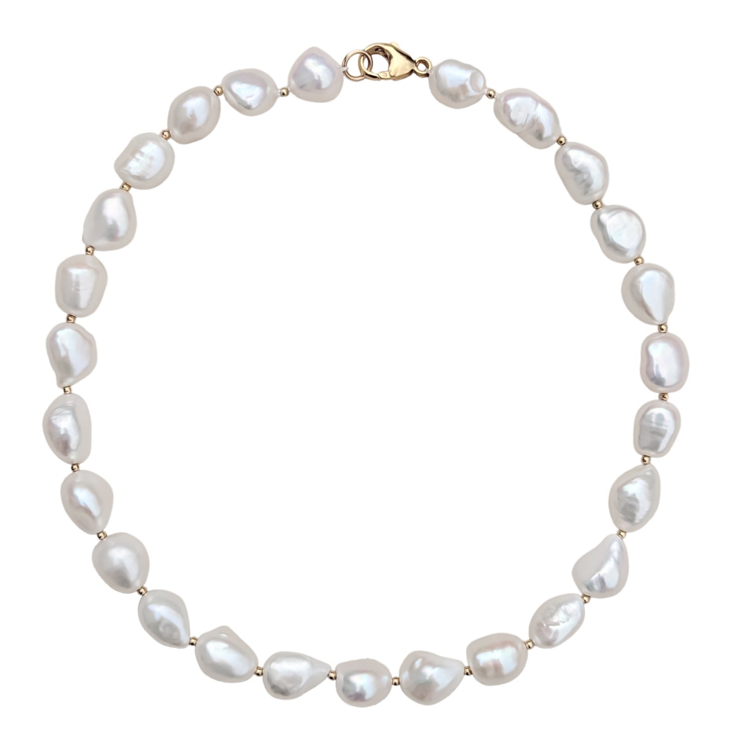 Women’s Bianca Chunky Pearl Gold Filled Necklace Kiri & Belle