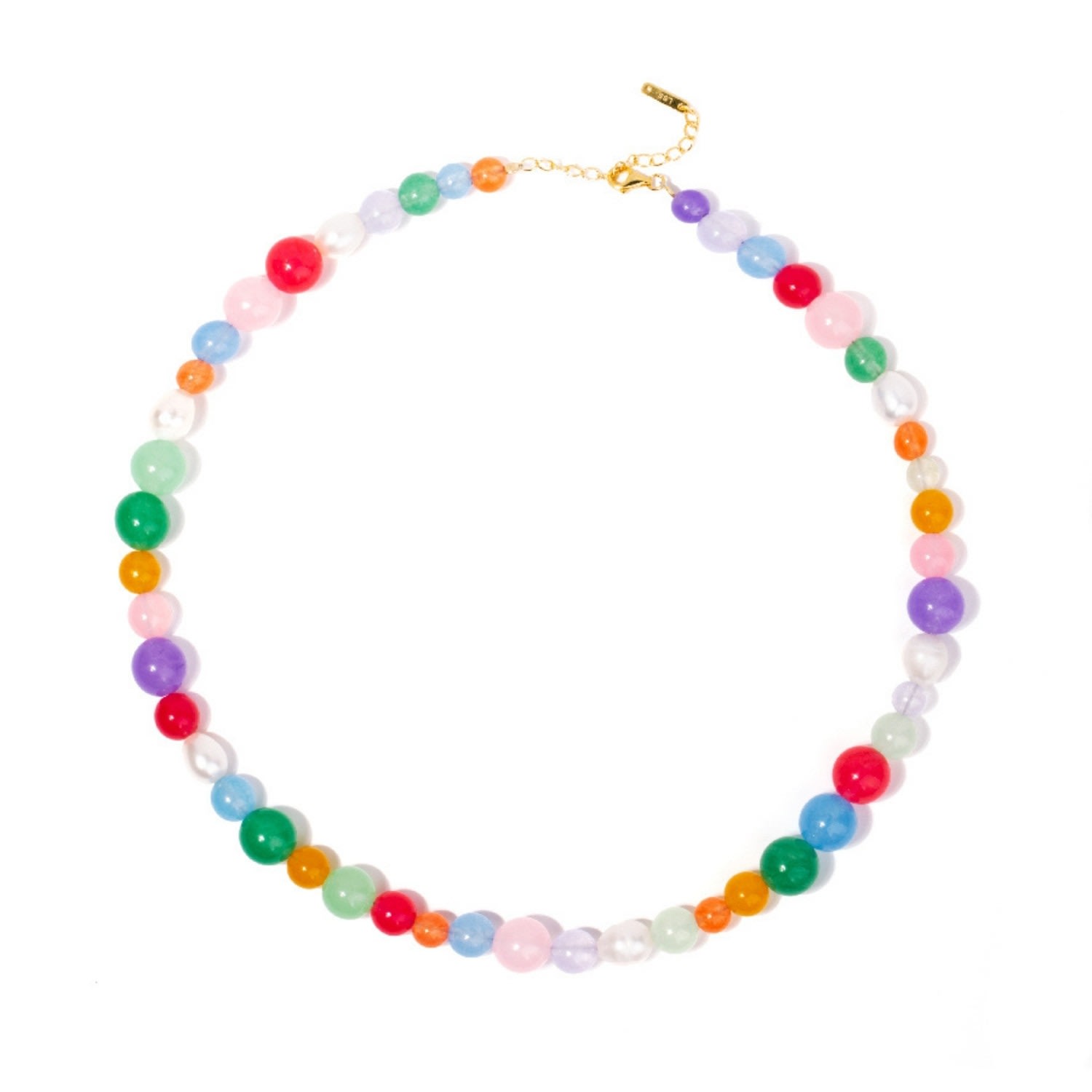 Women’s Multicolor Beaded Gemstones Necklace Little Sky Stone