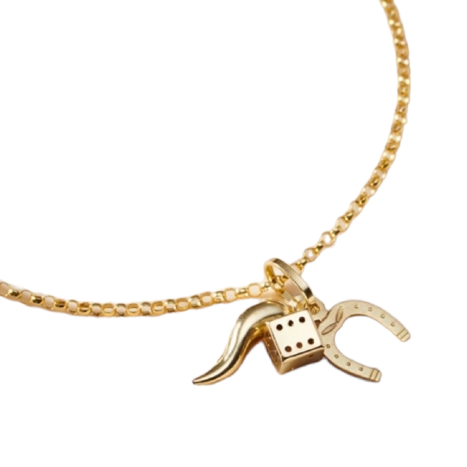 Women’s Gold Lucky Charms Bracelet Posh Totty Designs