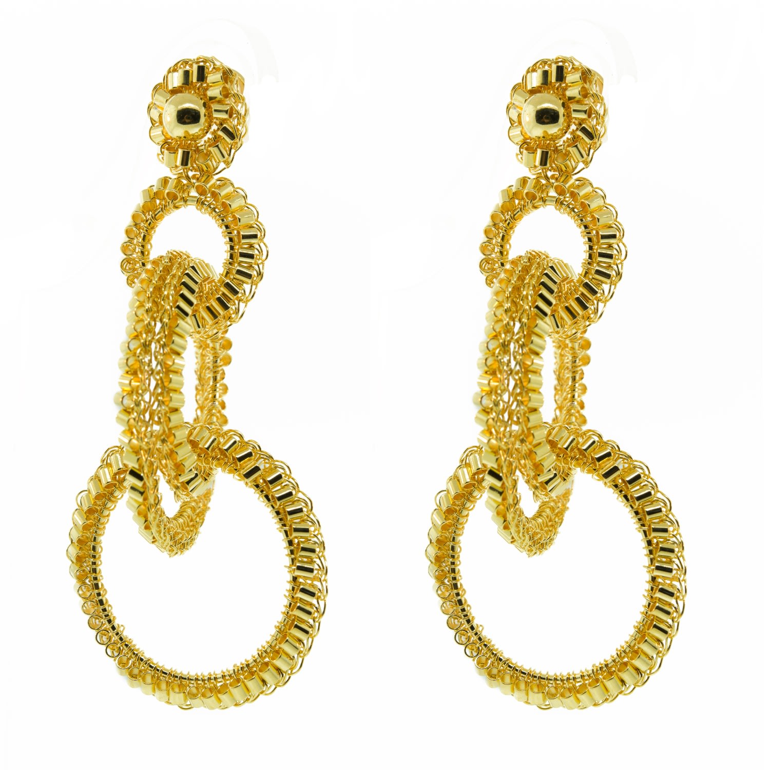 Women’s All Gold Grace Handmade Earrings Lavish by Tricia Milaneze