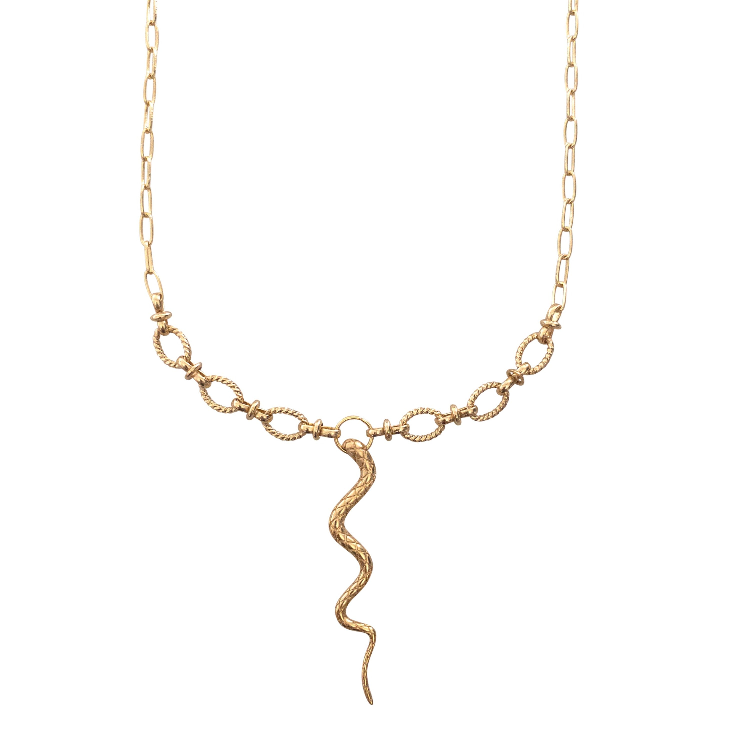 Women’s Gold Wadjet Necklace In Cauda Venenum