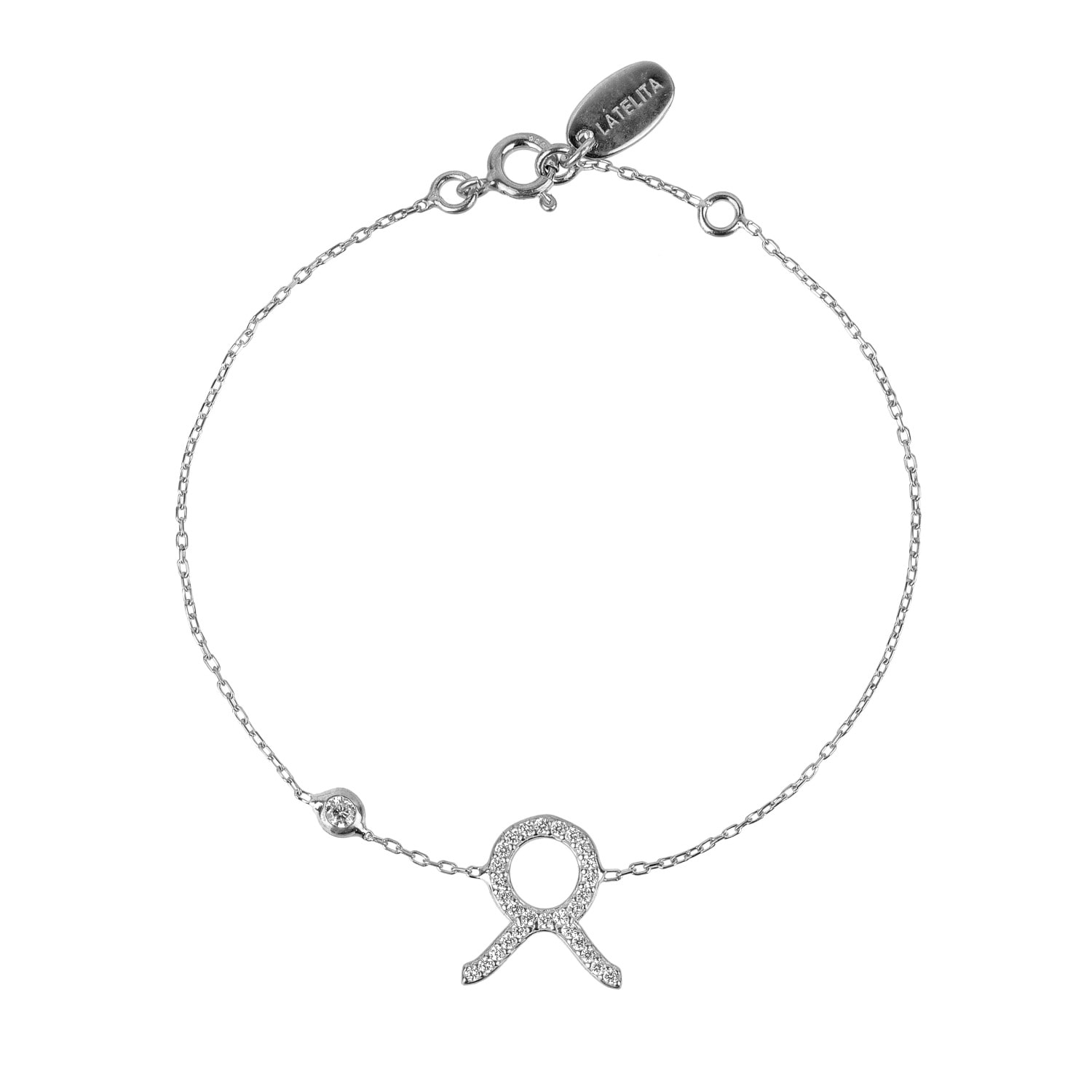 Women’s Zodiac Horoscope Star Sign Bracelet Taurus Silver Latelita