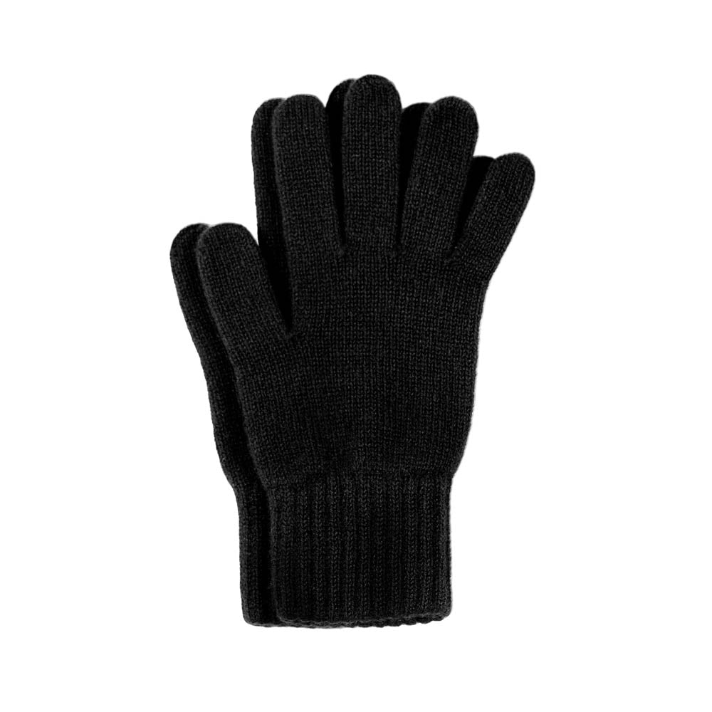 Women’s Cashmere Vivaan Gloves - Black One Size Paul James Knitwear