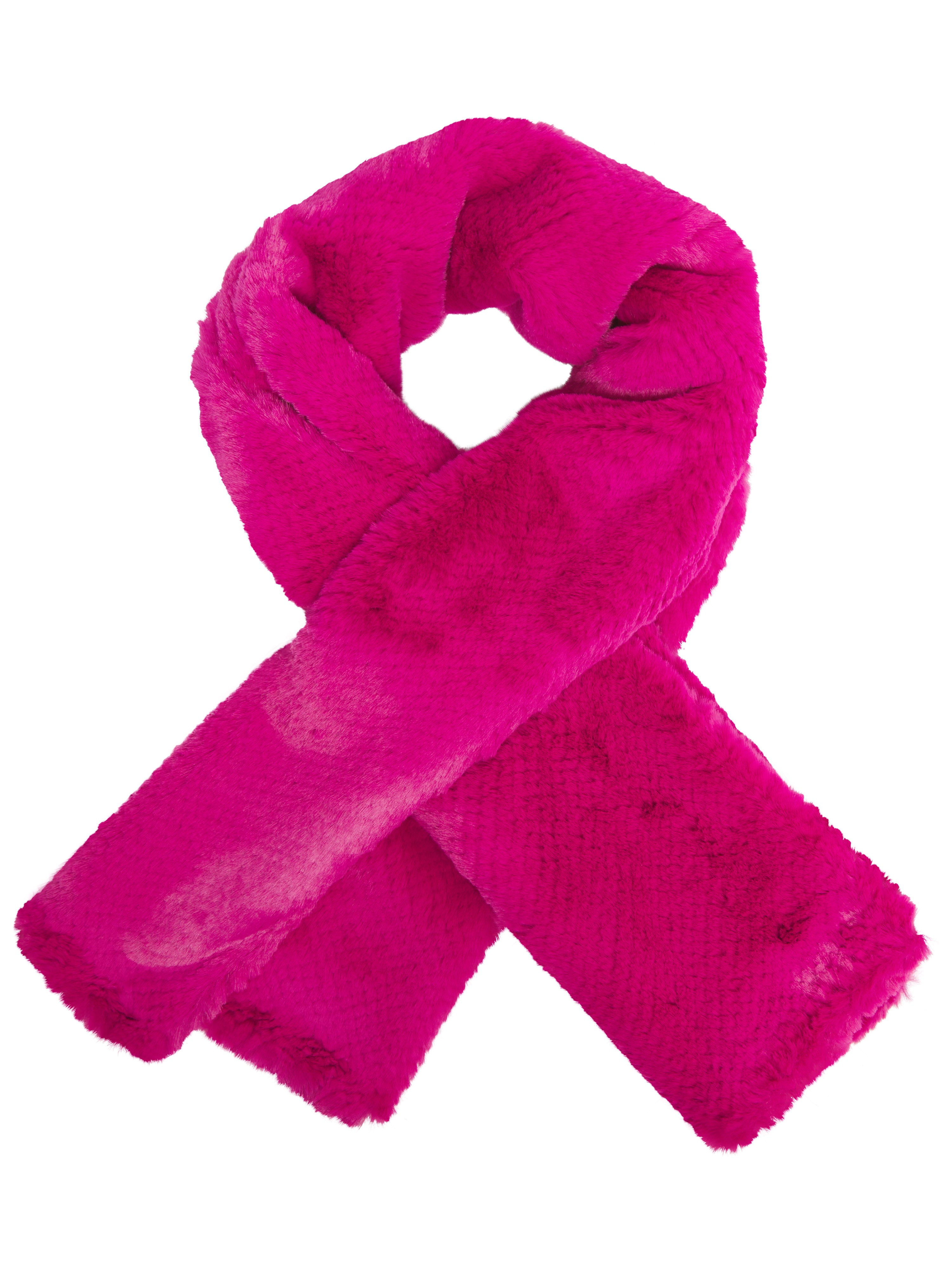 Women’s Black / Blue / Pink Lexington Slot Through Faux Fur Scarf-Pink One Size Nooki Design