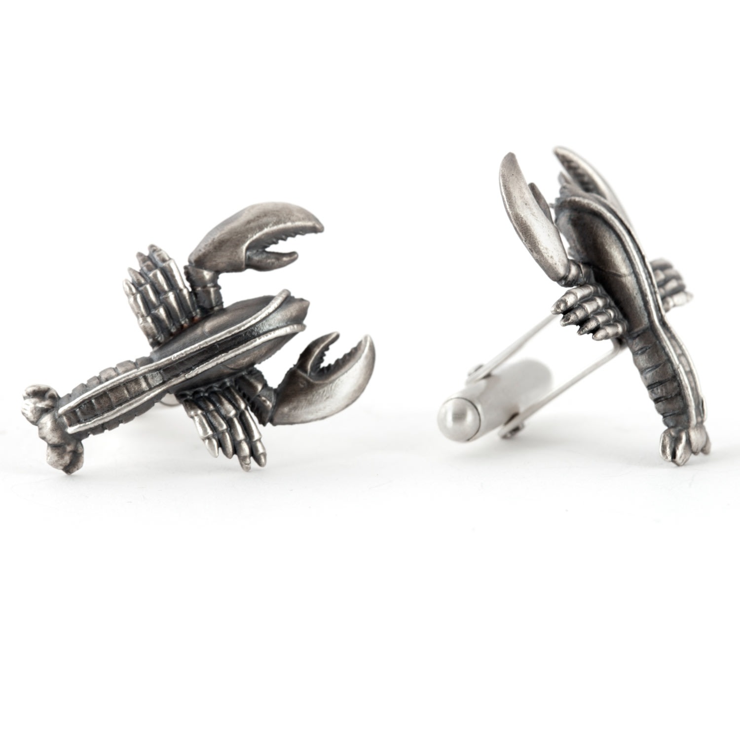 Men’s Silver Lobster Cufflinks Tomerm Jewelry