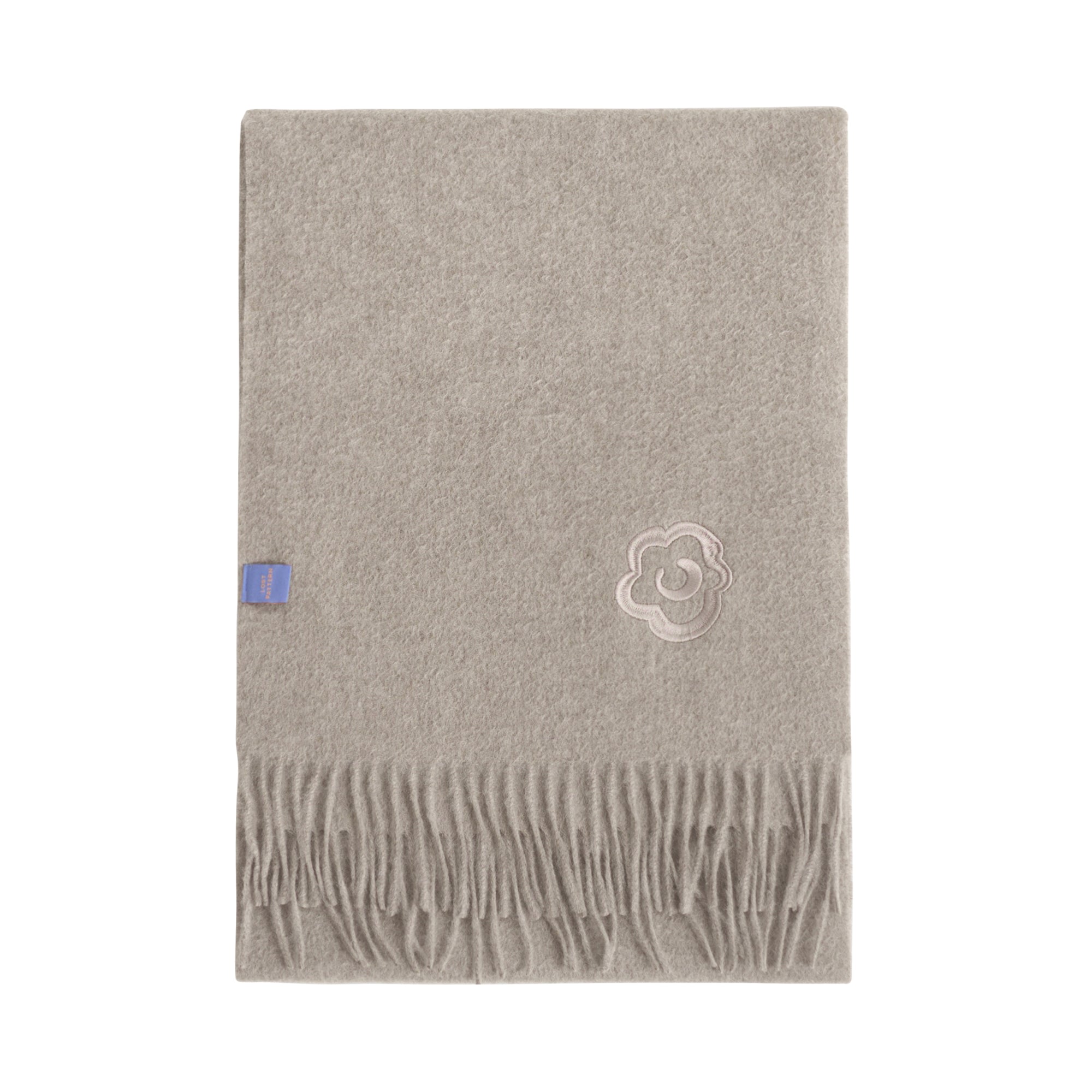 Women’s Neutrals "Lost In Warmth" Classic Cashmere Scarf - Raw Cashmere Lost Pattern Nyc