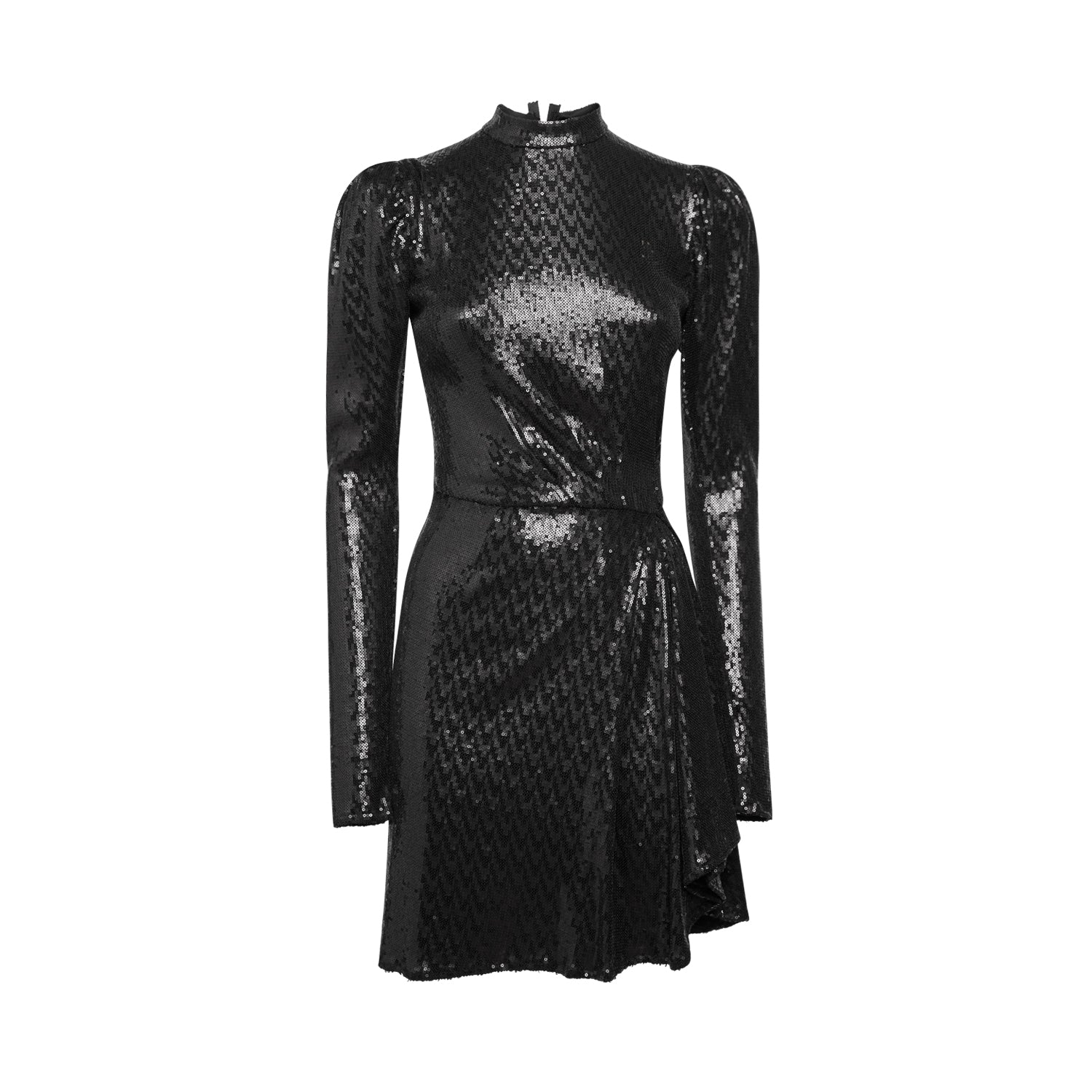 Women’s London Black Sequin Dress Large Sveta Milano