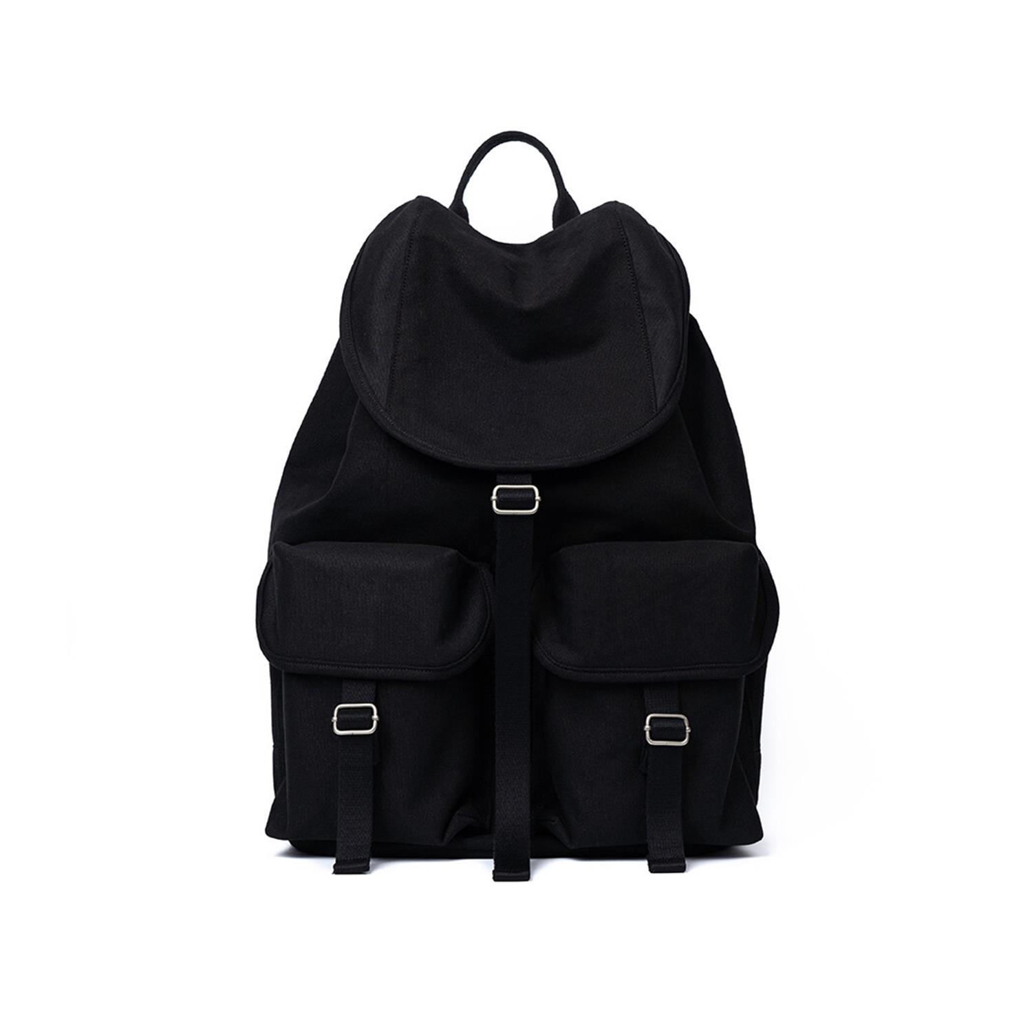 Women’s After Pray Edition Two-Pocket Cotton Cargo Rucksack - Black Hah Archive