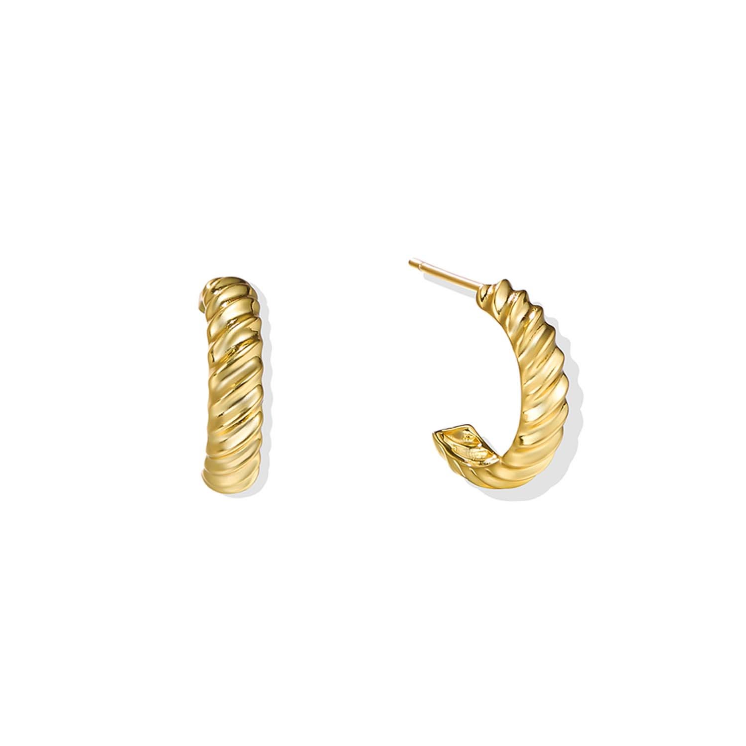 Women’s Cadiz Hoop Earrings - 18K Gold Vermeil Lait & Lune