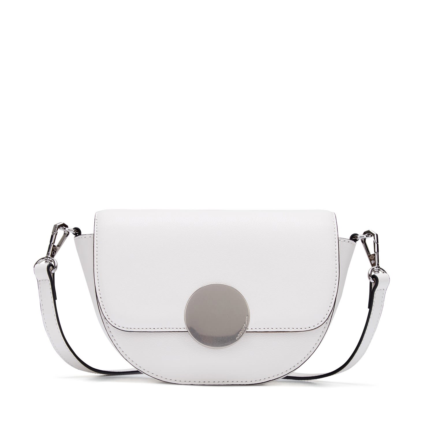 Women’s White Lottie Saddle Crossbody - Cloud One Size Oryany